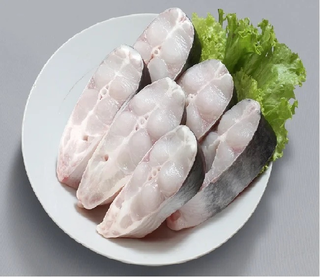  Frozen Pangasius/Basa Steak Cut skin on high quality product of Vietnam